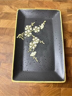 Black Ceramic Sushi Serving Set